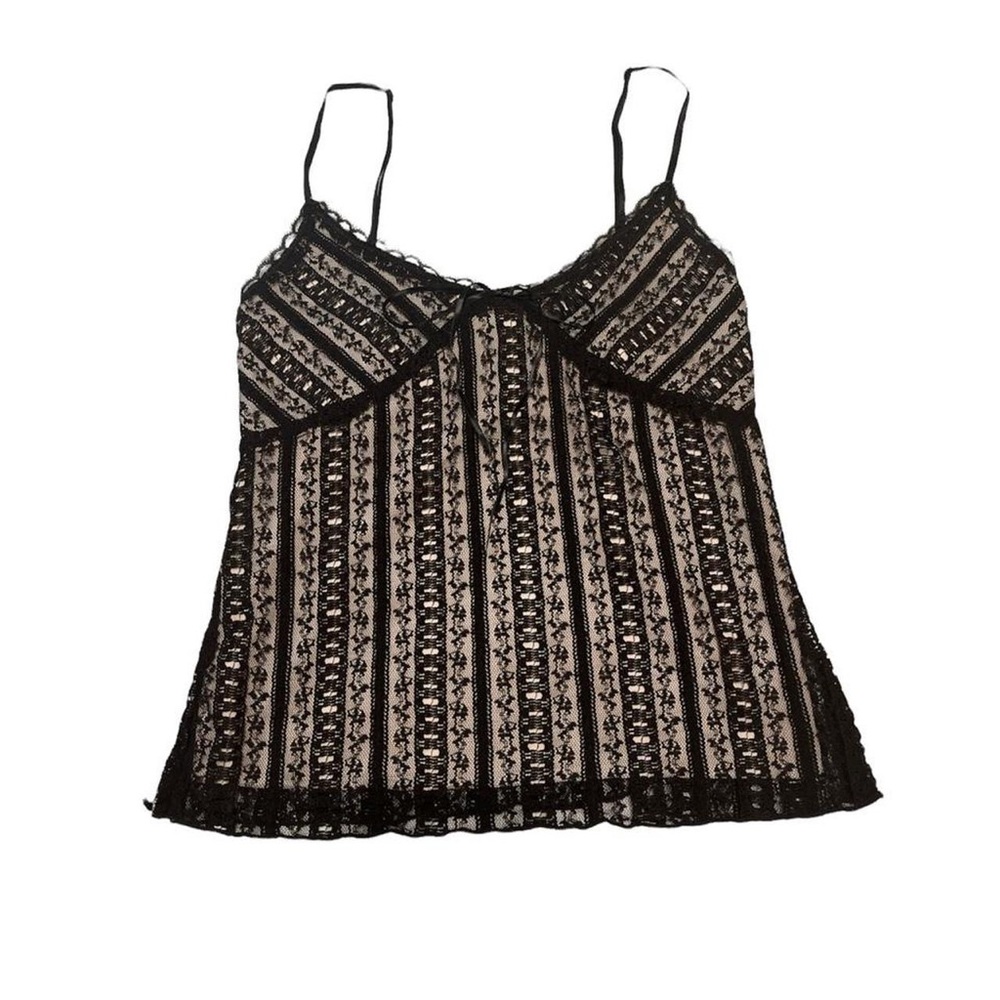 the most insane dainty vintage rare lace fairy grunge tank top